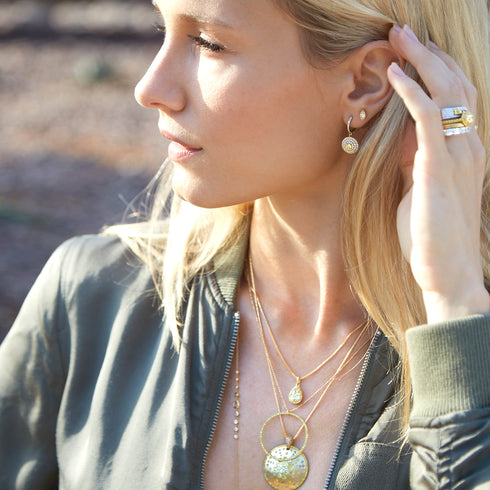 a perfect alternate earring for<br>shop the look > baskin’ <span class='visuallyhidden'>Text, phone 323-404-2959 for shopping assistance.</span>